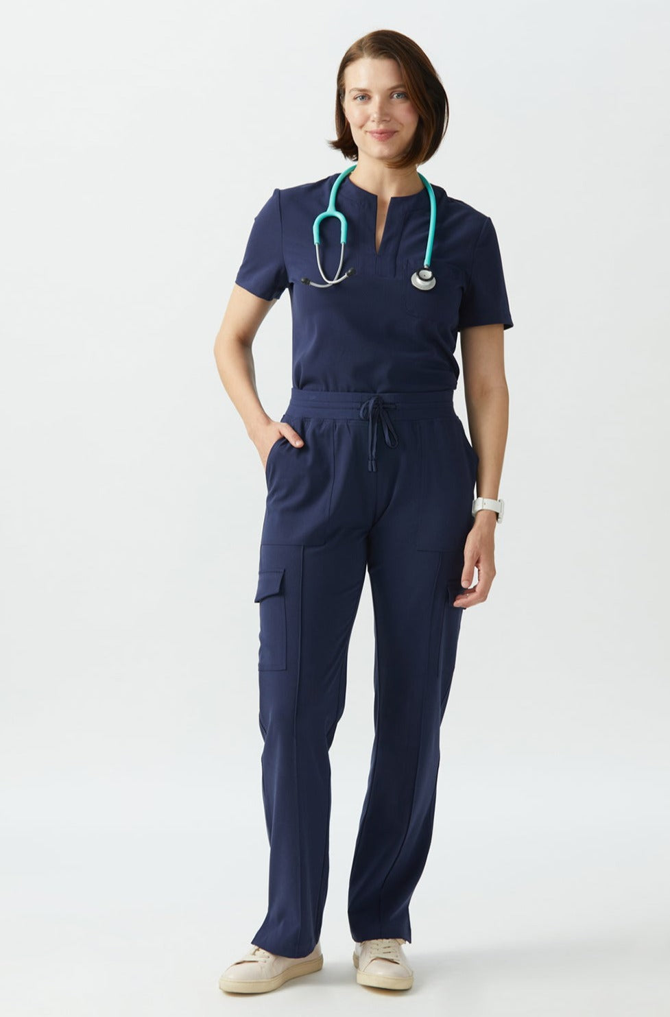 Fitted Cargo Pant-Long